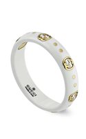 Ring Gucci Woman Interlocking G in Yellow Gold Zircone YBC679262002013 - YBC679262002013